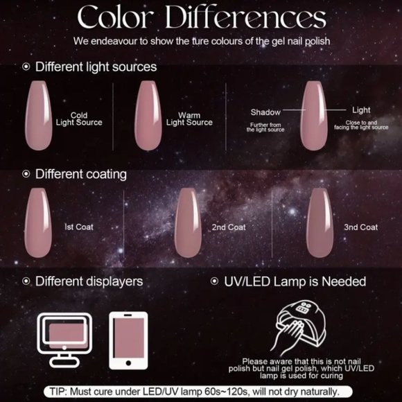 6PCS Jelly Pink Gel Nail Polish Set, Neutral Gel Polish Set - Picture 5 of 5